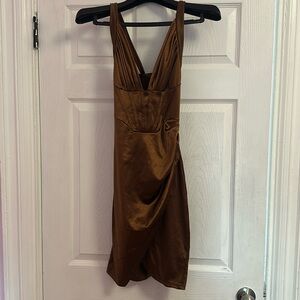 Copper color dress
